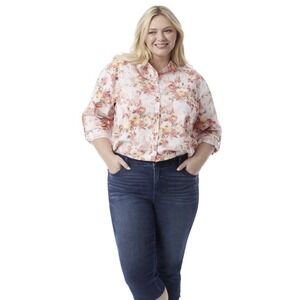 Gloria Vanderbilt Swan Series Women's Amanda 5 Pocket Capri, Size 22.21" Inseam